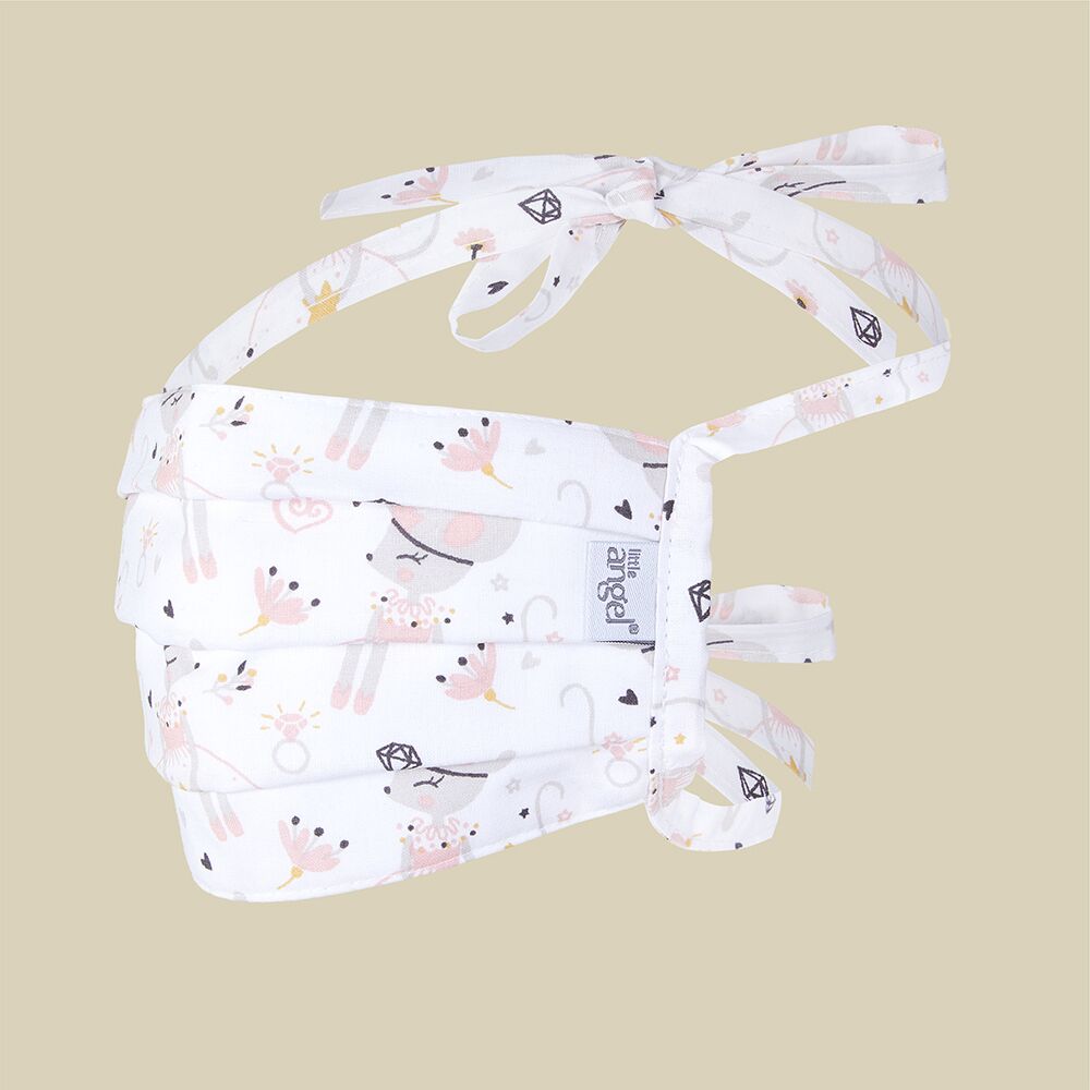 Rouška dětská bavlněná dvouvrstvá - myšky