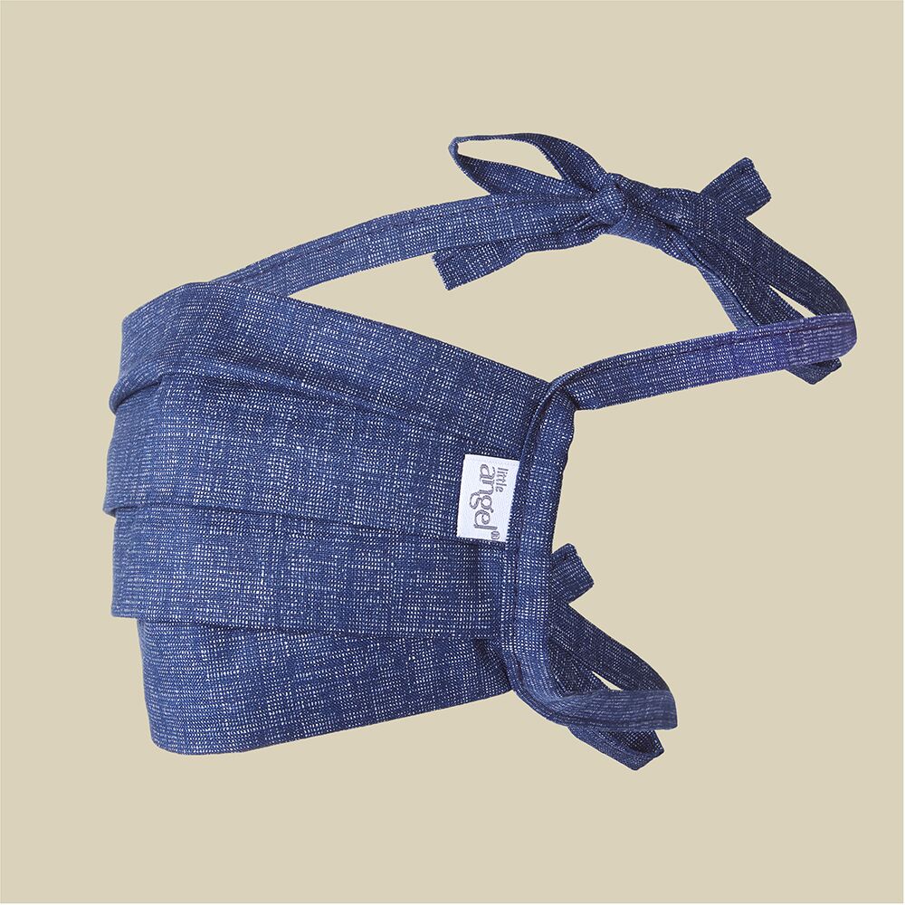 Rouška dětská bavlněná dvouvrstvá - denim