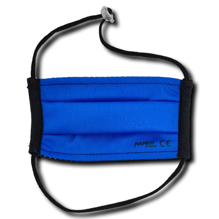 N-Mask - dětská gumičky za hlavu s brzdičkou - modrá UNI