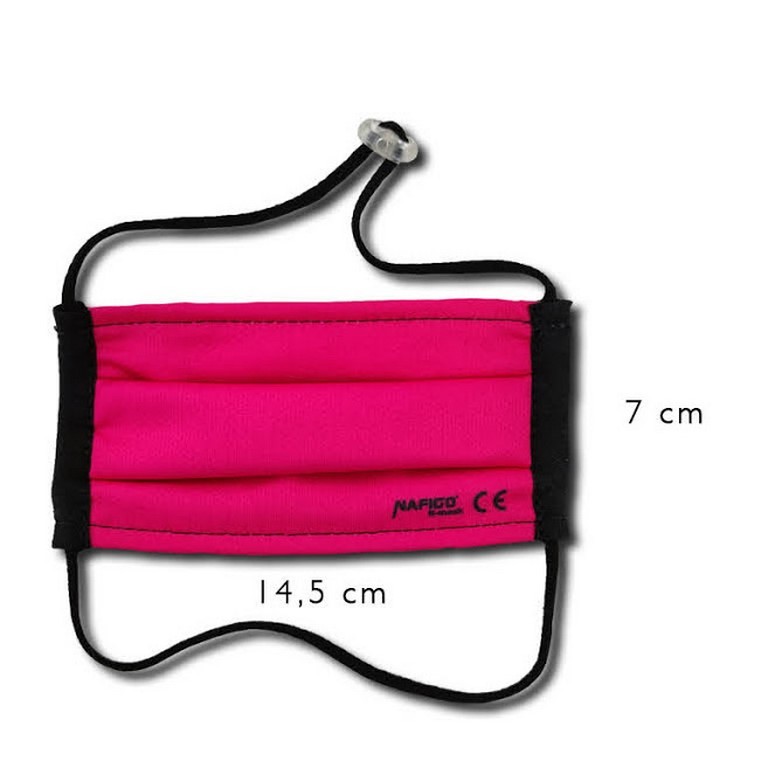 N-Mask - dětská gumičky za hlavu s brzdičkou - růžová UNI