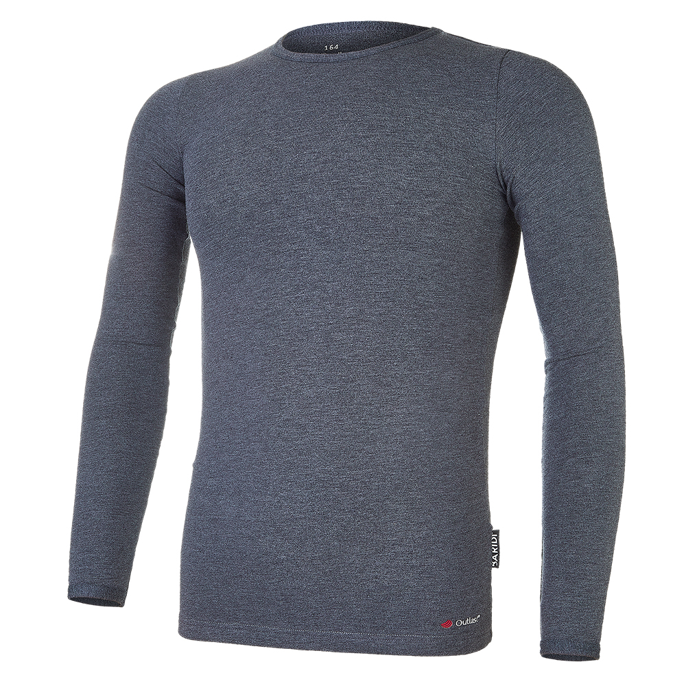 Tričko smyk DR Outlast® - tm.šedý melír 134