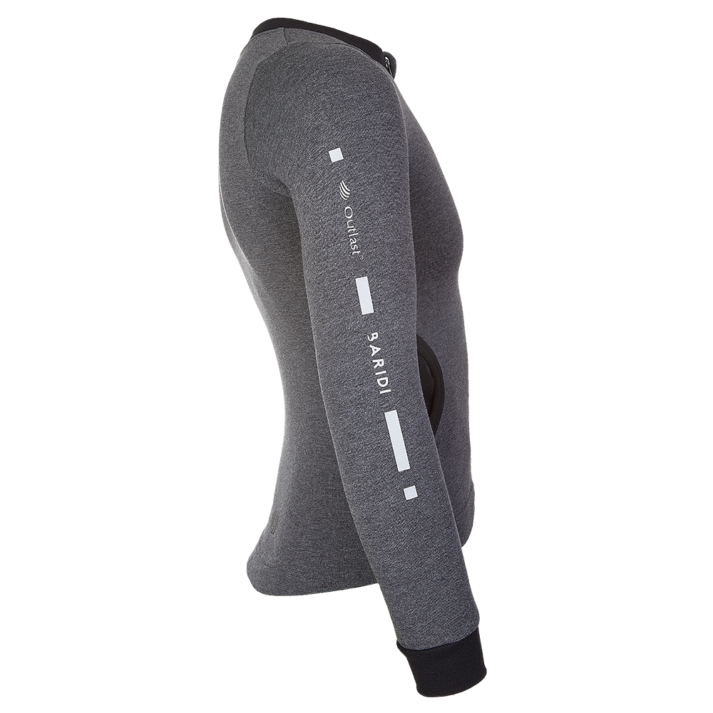 Mikina REFLEX smyk rozepínací Outlast® - tm.šedý melír 146