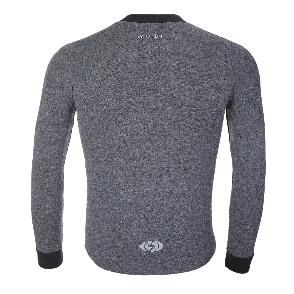 Mikina REFLEX smyk rozepínací Outlast® - tm.šedý melír 146