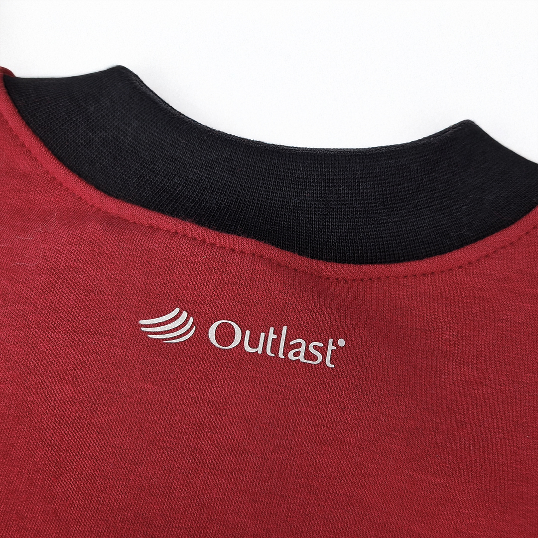 Mikina REFLEX smyk rozepínací Outlast® - scarlet 134