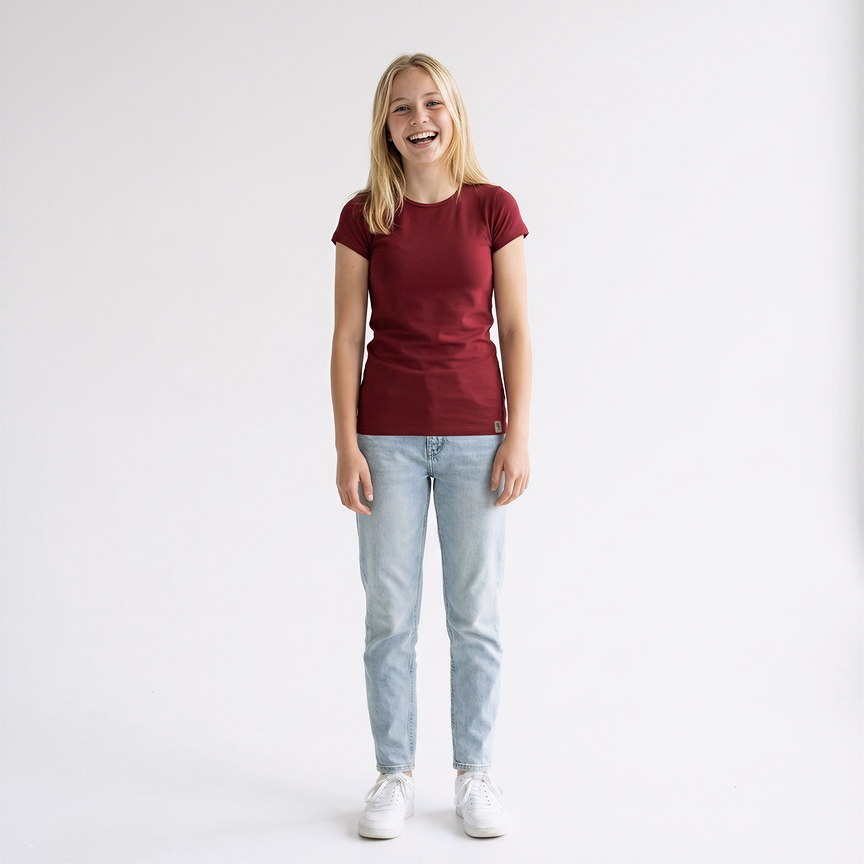 Tričko KR tenké Outlast® - scarlet 146