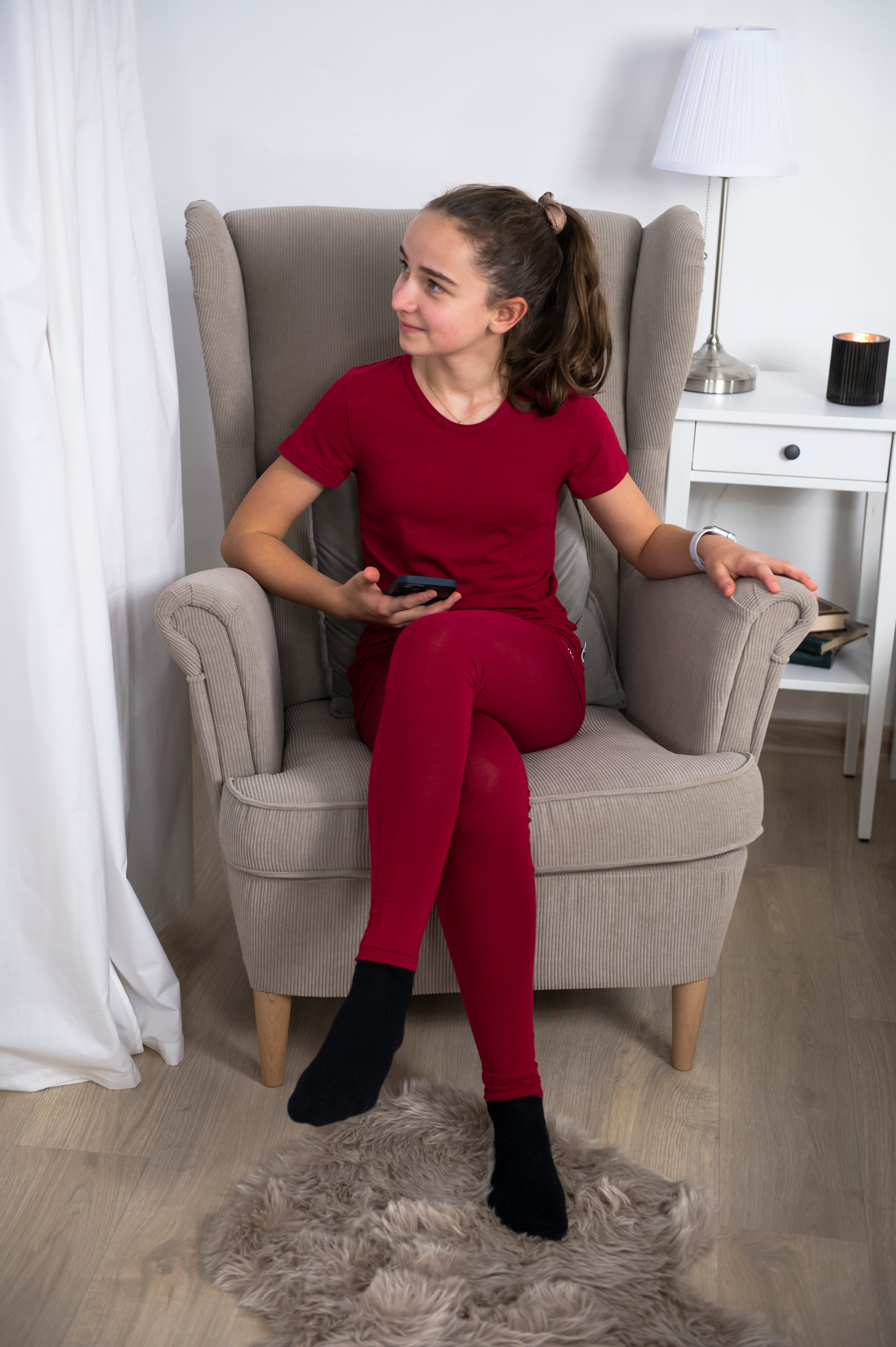 Tričko KR tenké Outlast® - scarlet 146