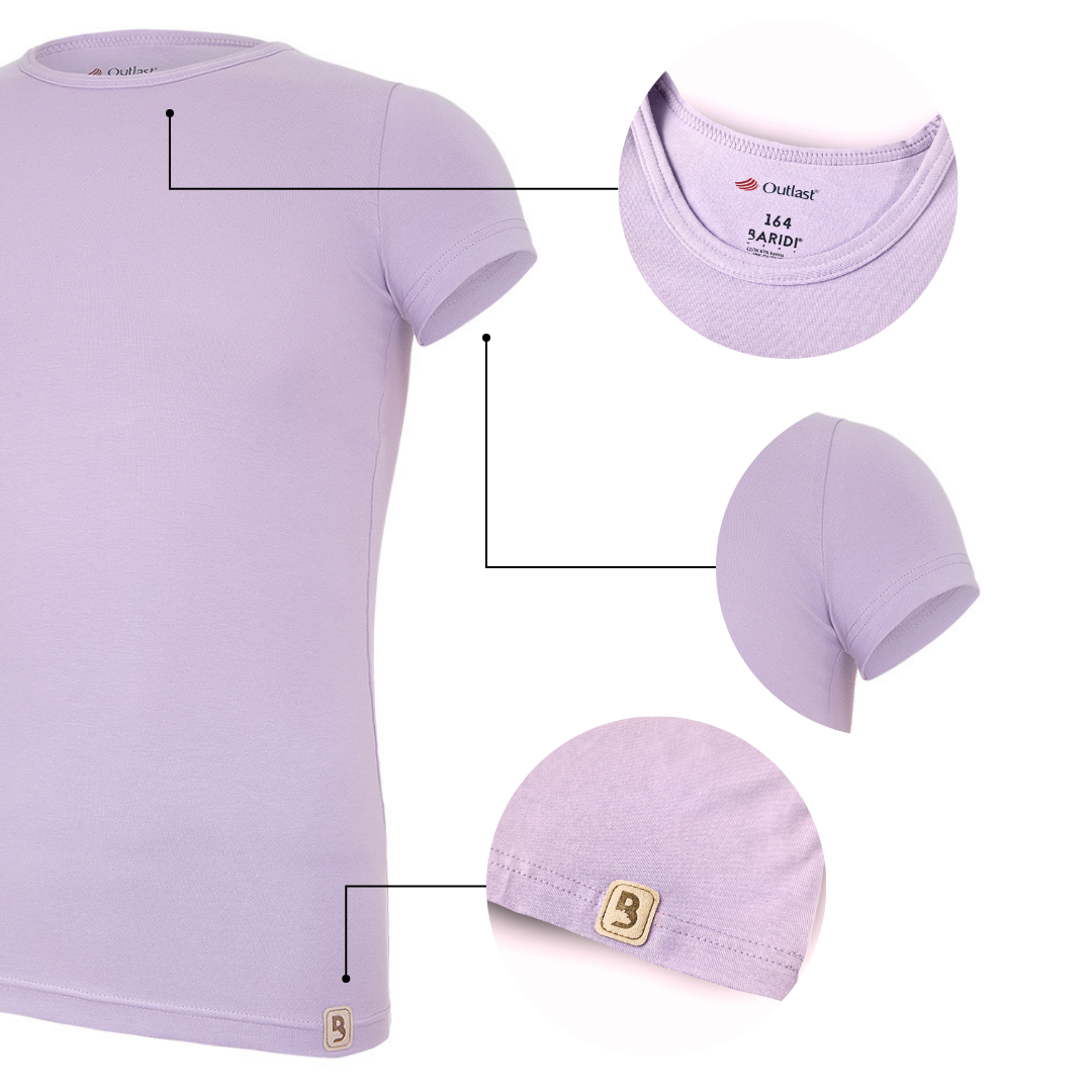 Tričko KR tenké Outlast® - sv.fialová 134