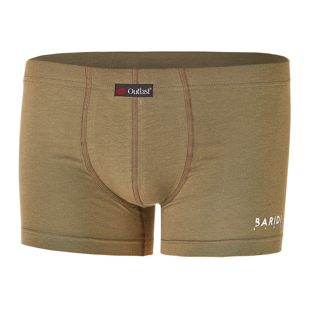 Boxerky tenké plochý šev Outlast® - khaki 134