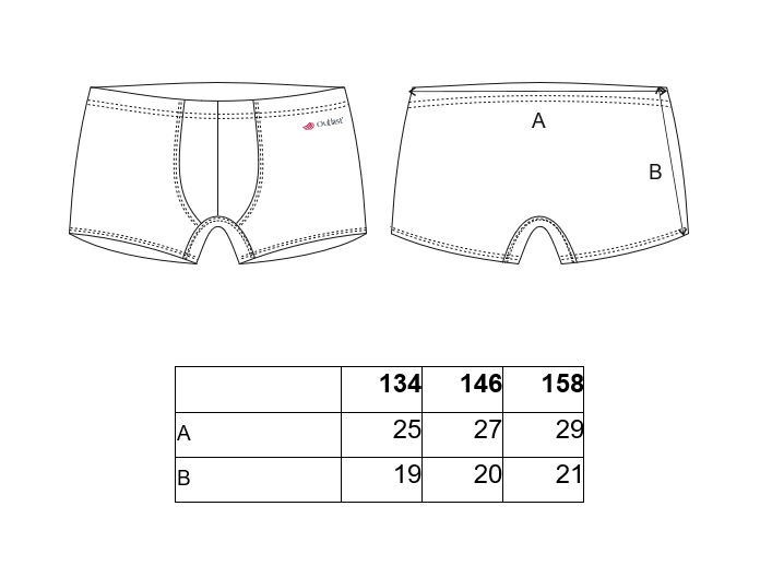 Boxerky tenké plochý šev Outlast® - černá 146