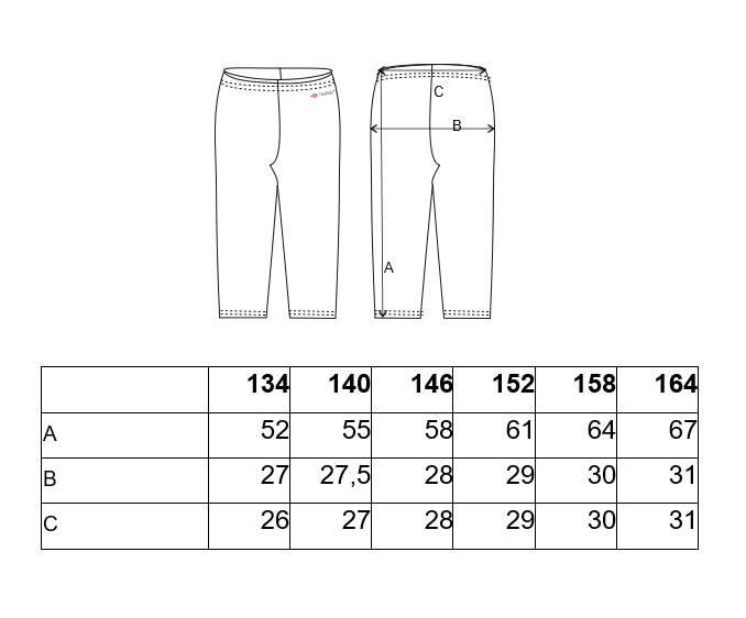 Legíny 3/4 tenké Outlast® - černá 164