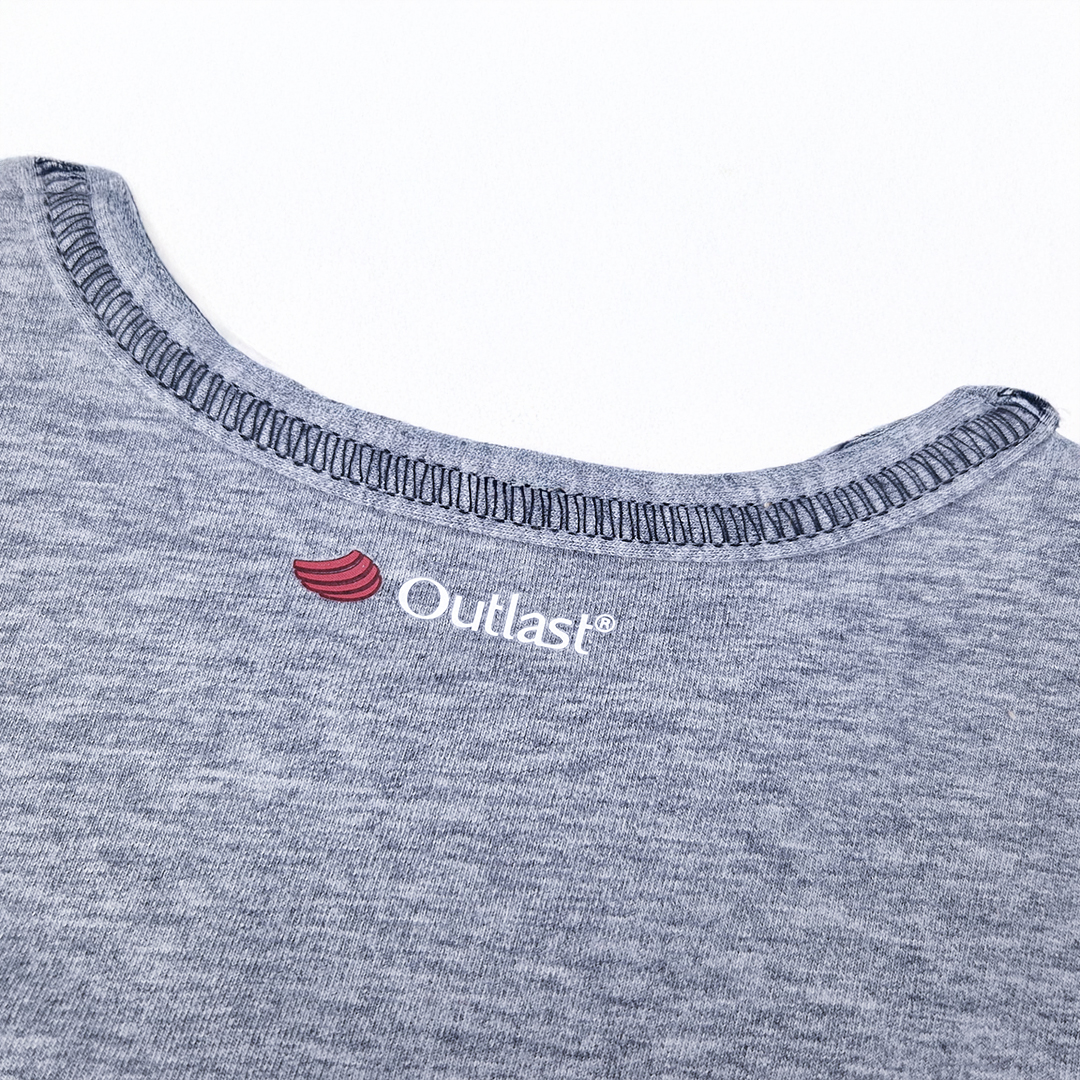 Tričko DR smyk obrázek Outlast® - šedý melír 146