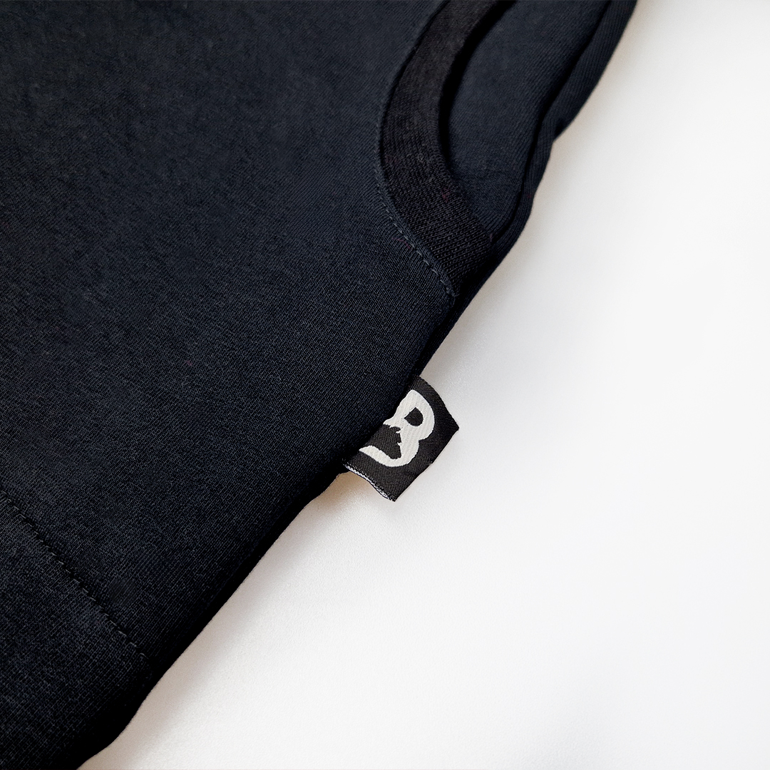 Šaty mikinové výšivka - černá 158