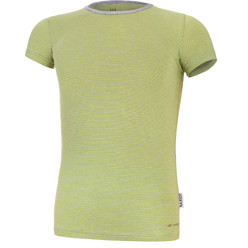 Souprava chlapecká tenká Outlast® - pruh zelený matcha/šedý melír 164