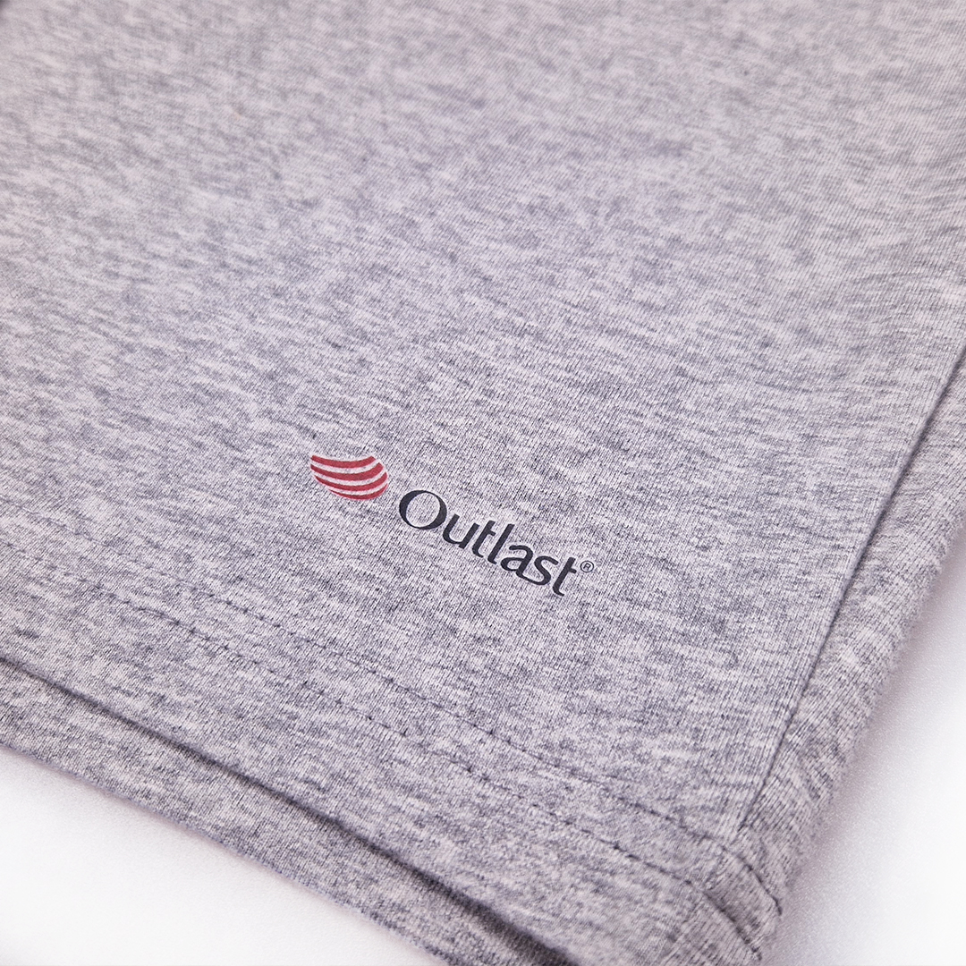 Souprava chlapecká tenká Outlast® - pruh zelený matcha/šedý melír 164