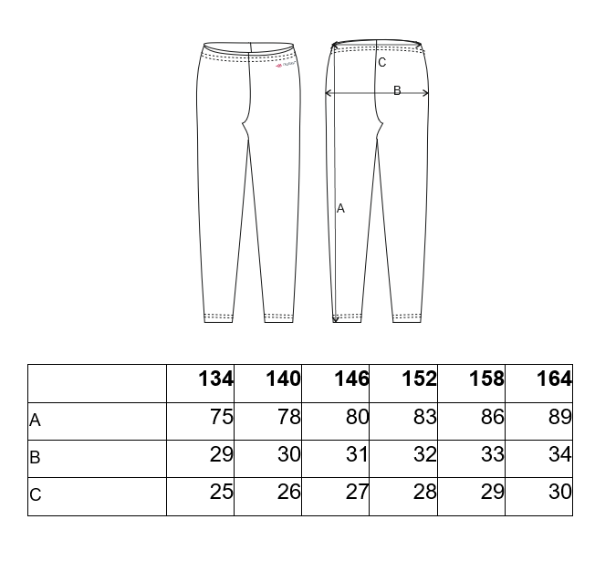 Legíny tenké Outlast® - černá 158