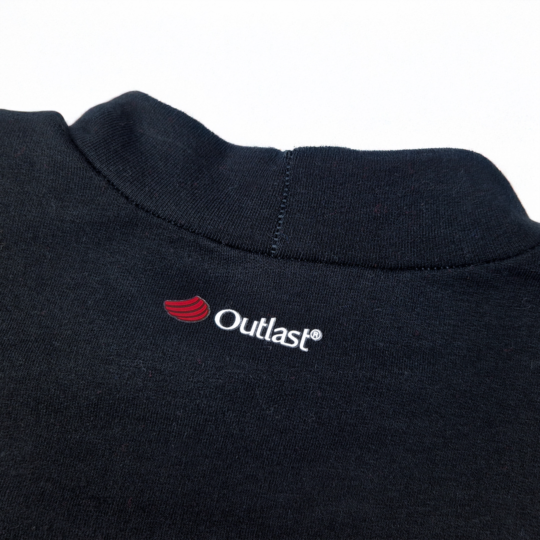 Tričko DR smyk stojáček Outlast® - černá 134