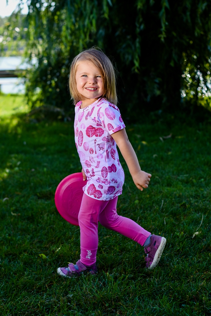 Legíny tenké Outlast® - tm.růžová 80