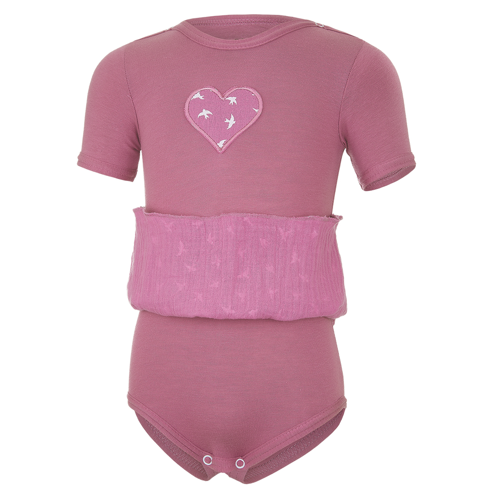 Body šaty tenké KR Outlast® - tm.starorůžová/tm.starorůžová vlaštovky 86