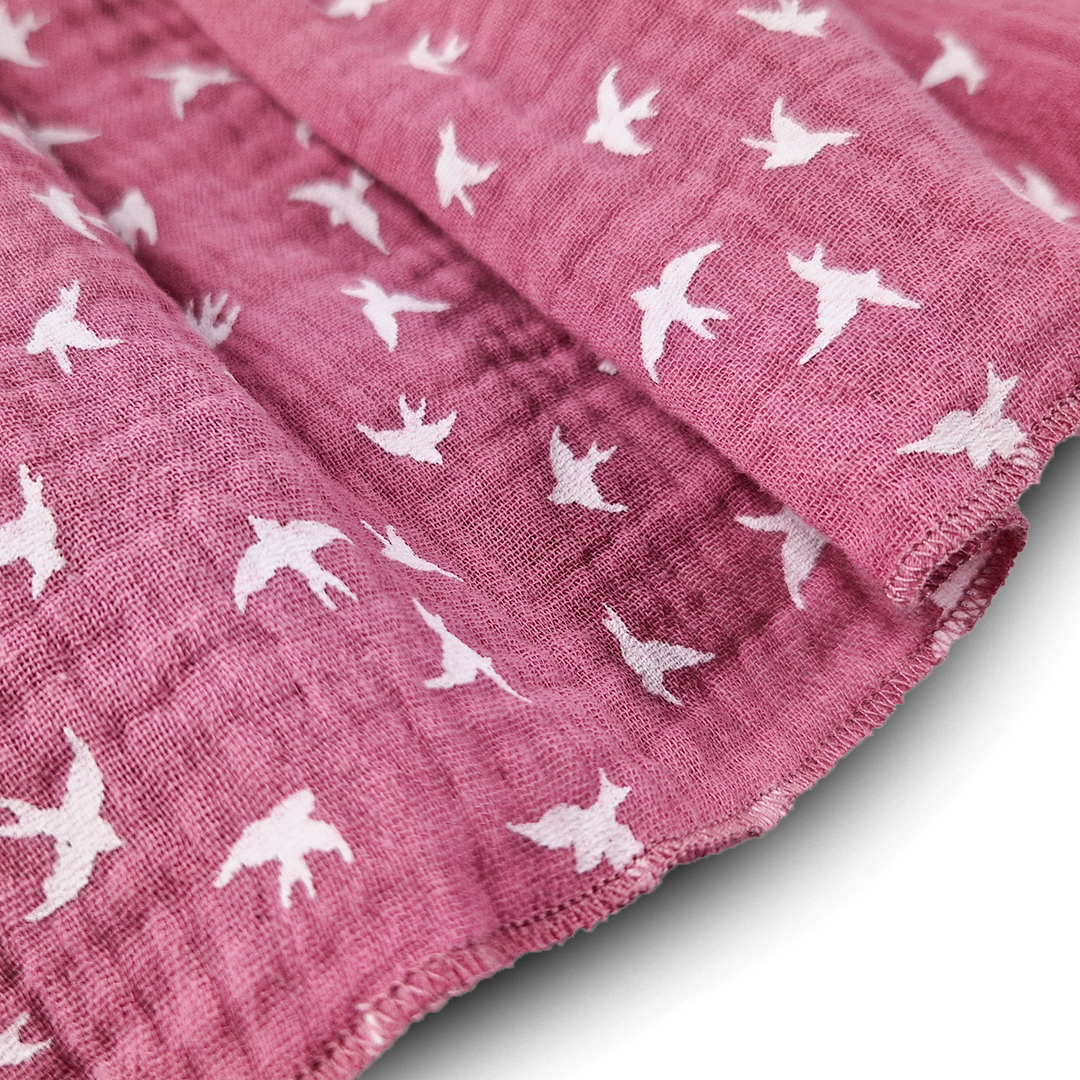 Body šaty tenké KR Outlast® - tm.starorůžová/tm.starorůžová vlaštovky 86