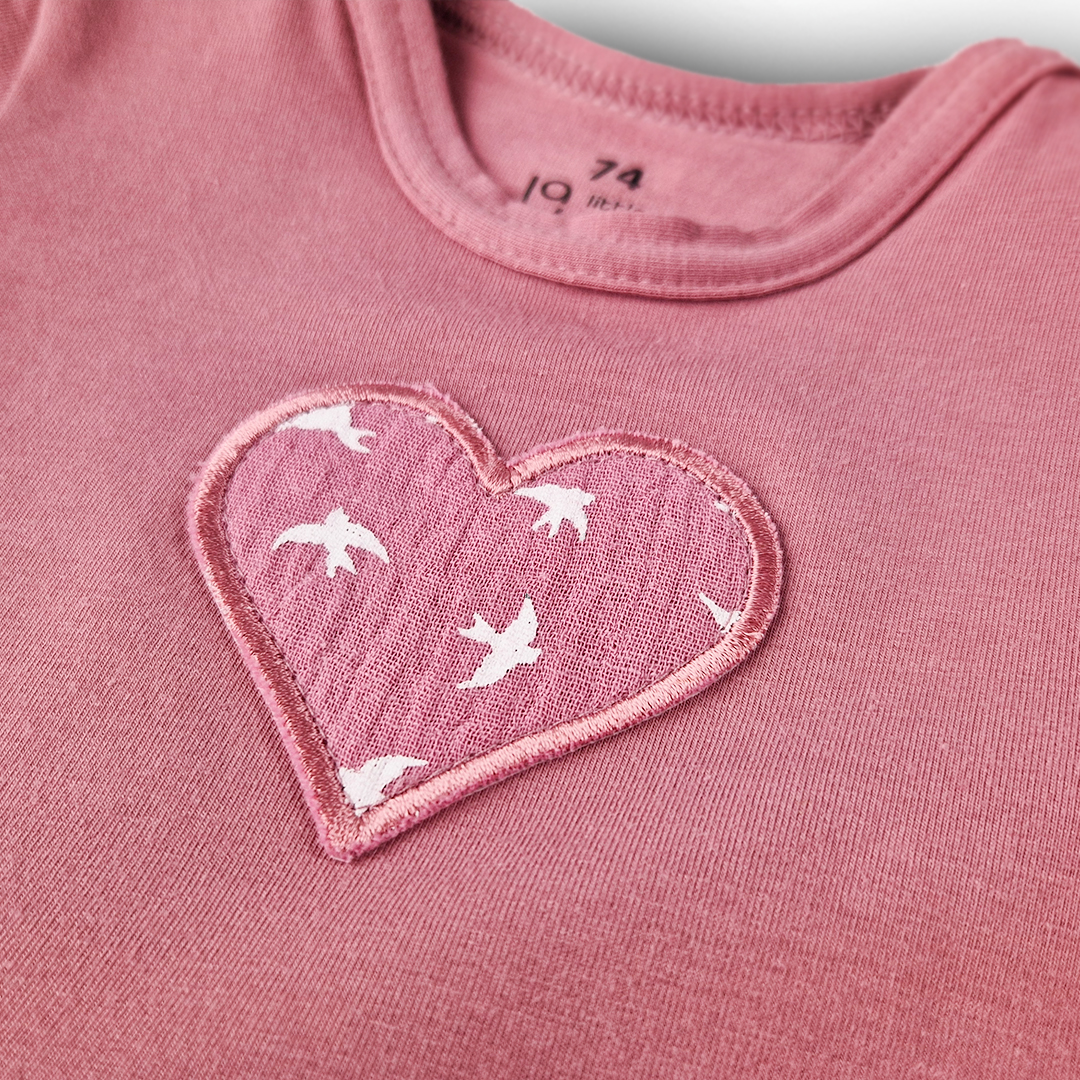 Body šaty tenké KR Outlast® - tm.starorůžová/tm.starorůžová vlaštovky 86