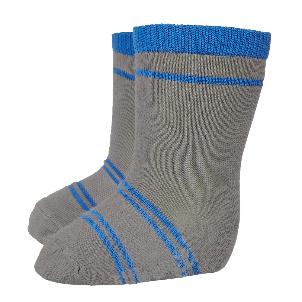 Ponožky STYL ANGEL - Outlast® - tm.šedá/modrá 30-34 | 20-22 cm