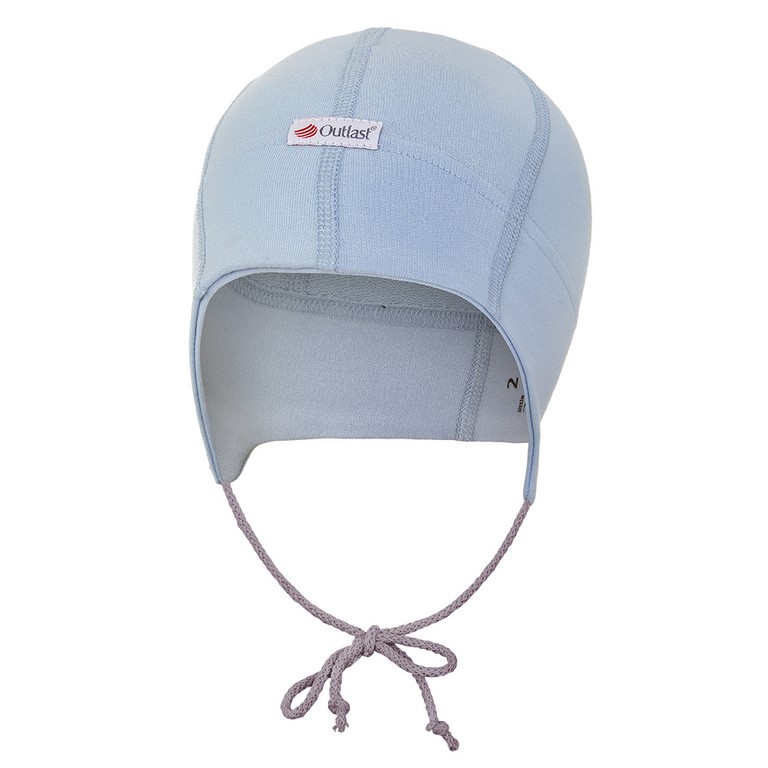 Čepice smyk zavazovací plochý šev Outlast® - sv.modrá 0 | 33-35 cm