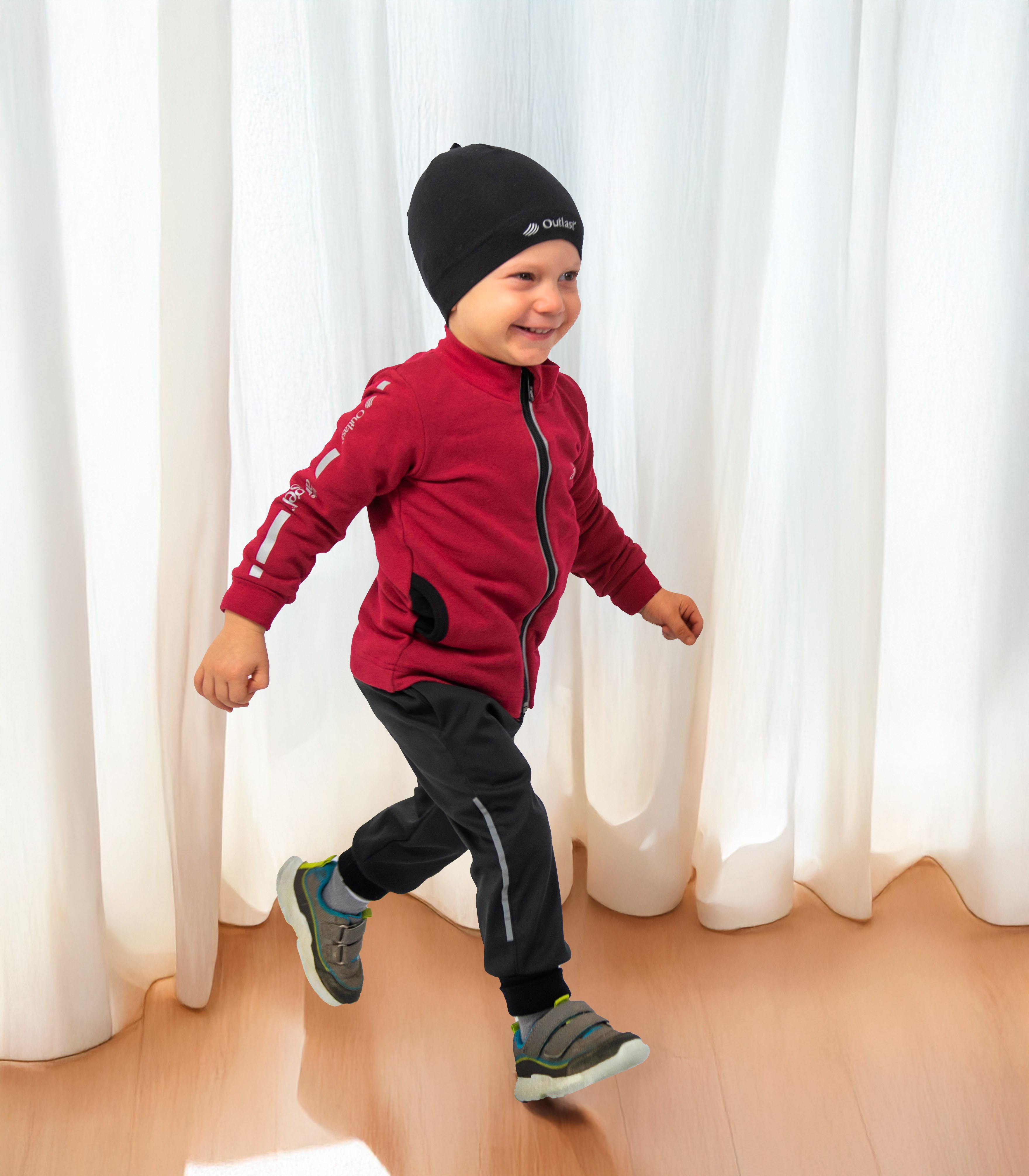 Čepice tenká Outlast® - scarlet 3 | 42-44 cm