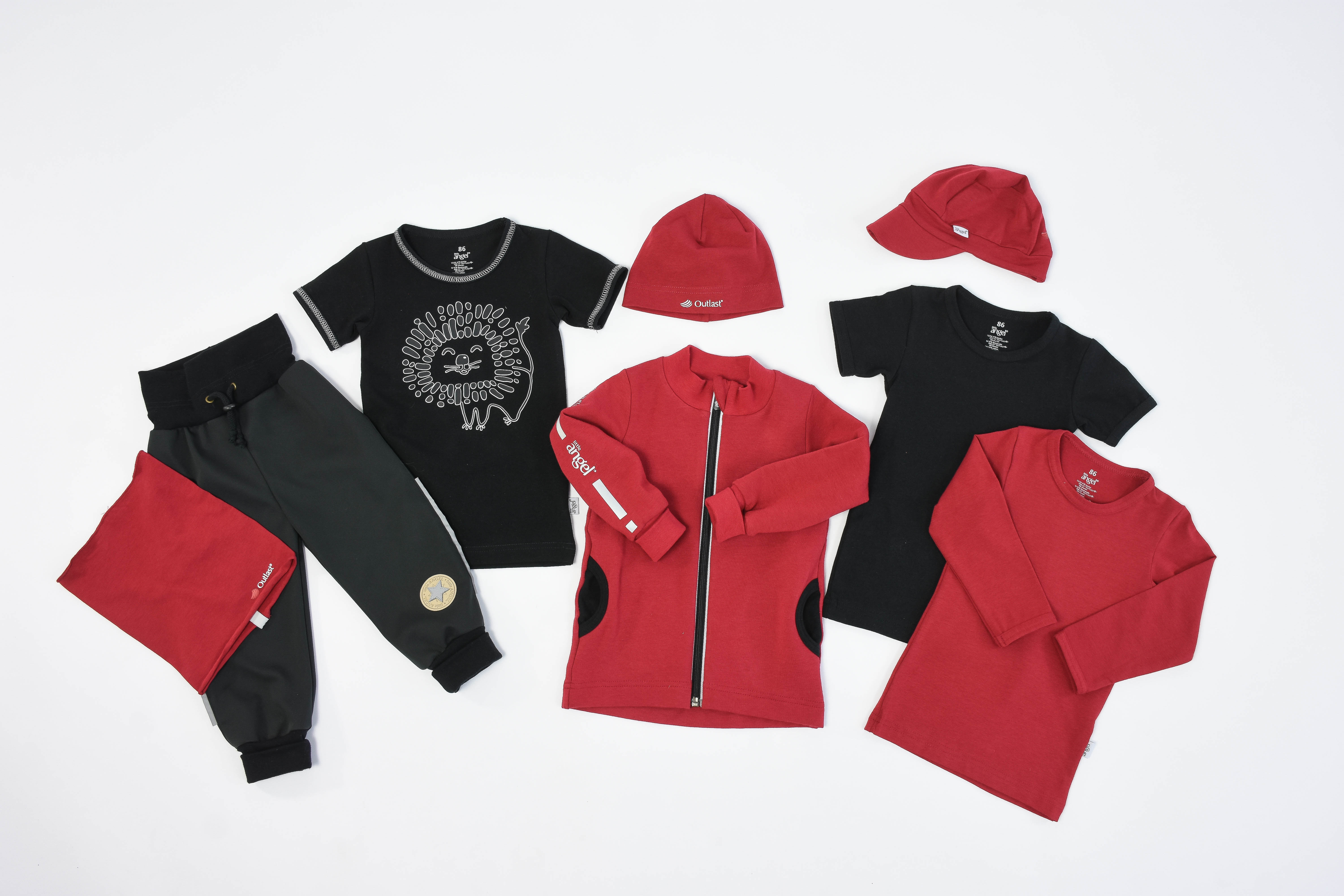 Čepice tenká Outlast® - scarlet 3 | 42-44 cm