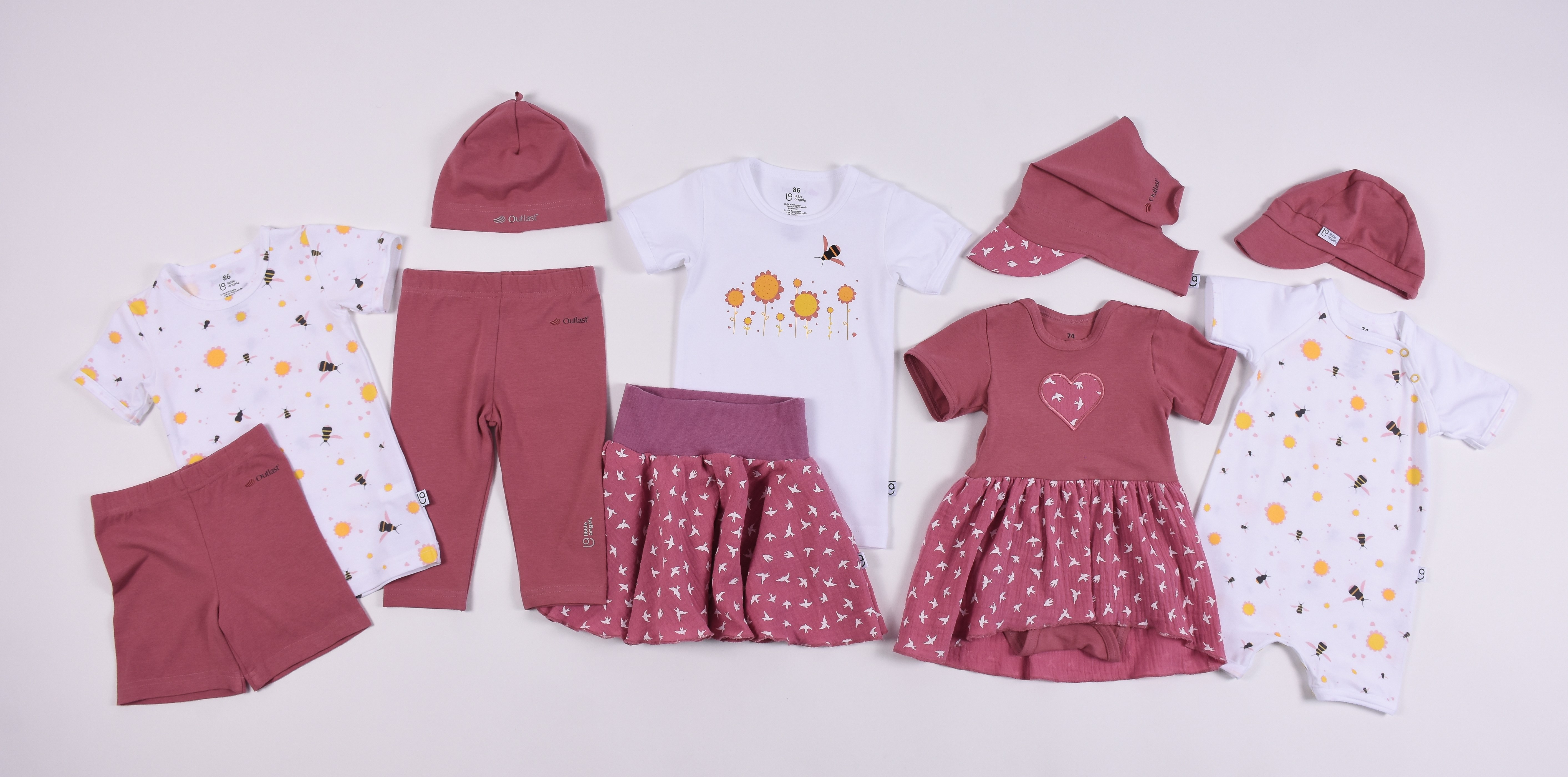 Čepice tenká Outlast® - tm.starorůžová 3 | 42-44 cm