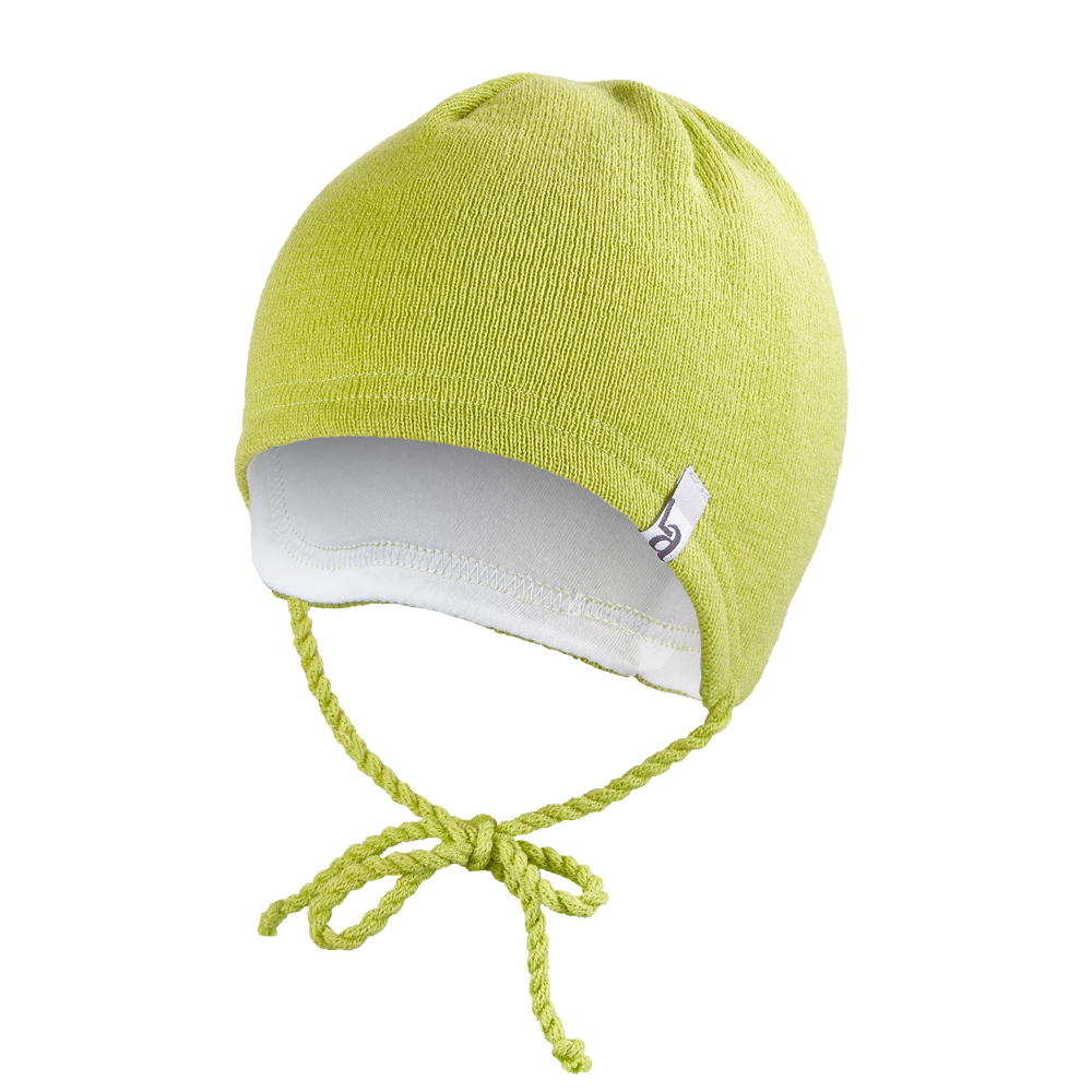Čepice pletená zavazovací LA Outlast ® - zelená 1 | 36-38 cm