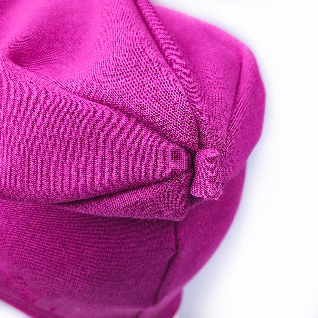 Čepice spadlá hřejivá - fuchsie 3 | 42-44 cm