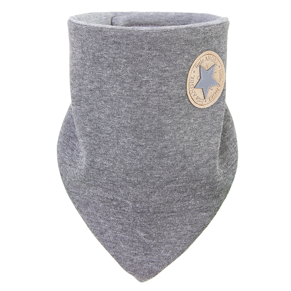 Šátek na krk podšitý Outlast® - tm.šedý melír/šedý melír UNI