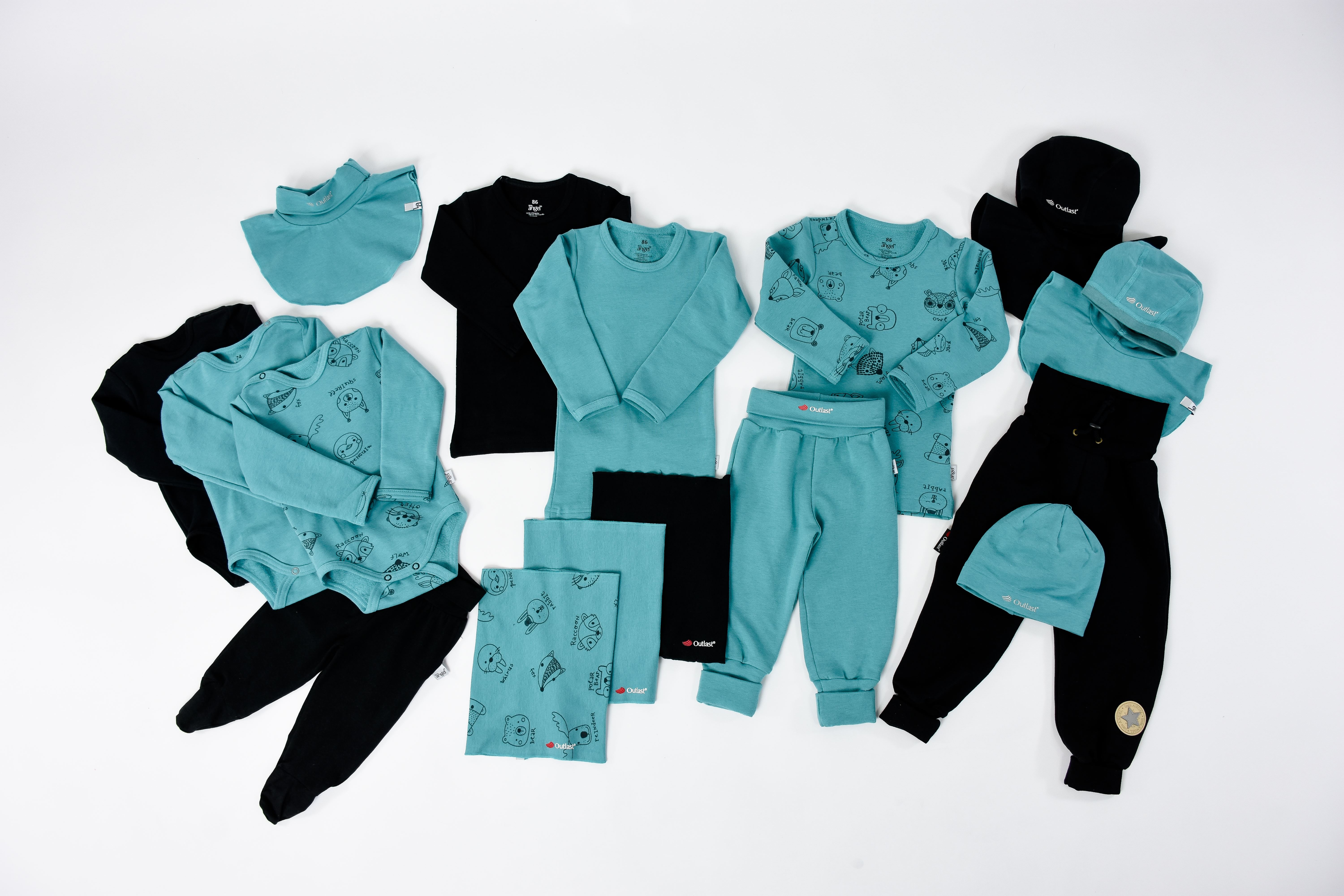 Nákrčník dětský smyk Outlast® - tm.tyrkys UNI