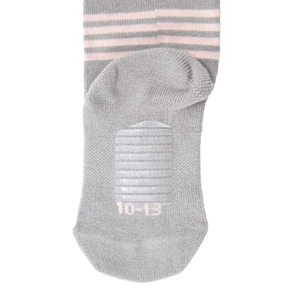 Ponožky tenké protiskluz Outlast® - tm.šedá/sv.růžová 20-24 | 14-16 cm