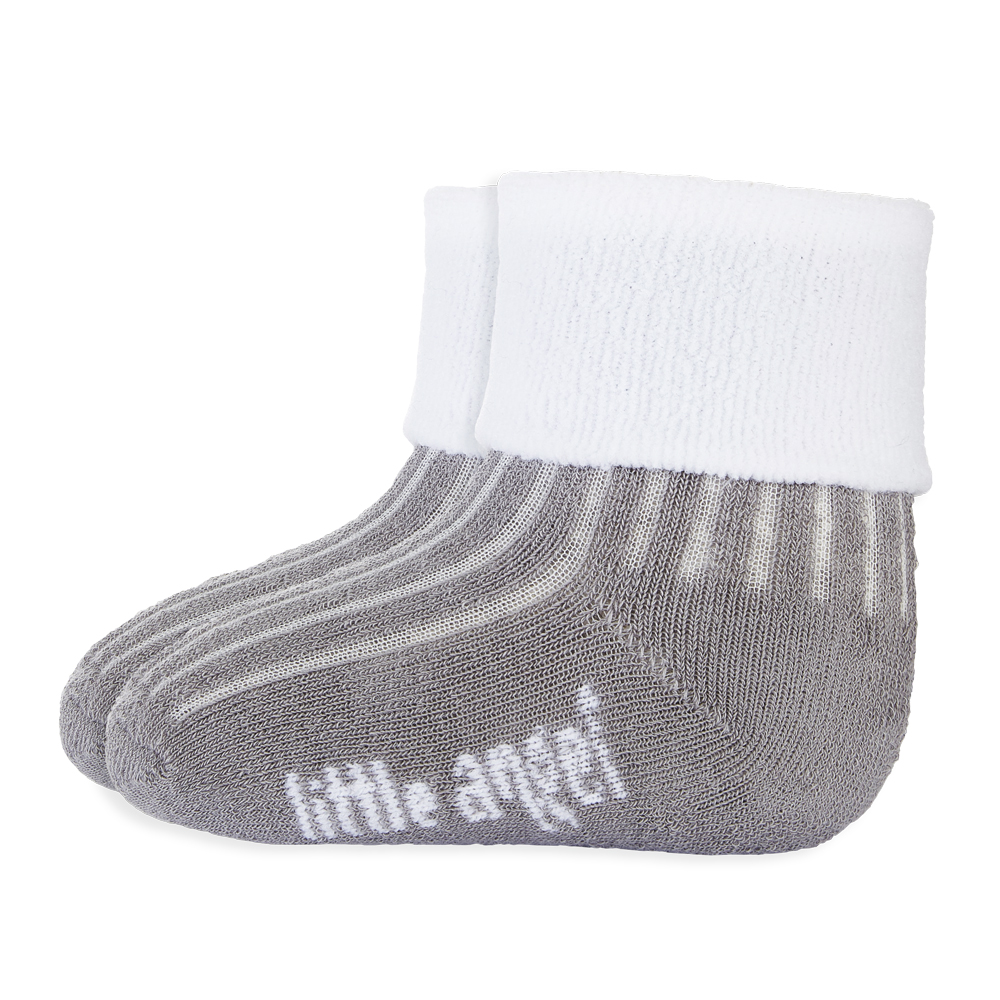 Ponožky froté Outlast® - tm.šedá/bílá 15-19 | 10-13 cm