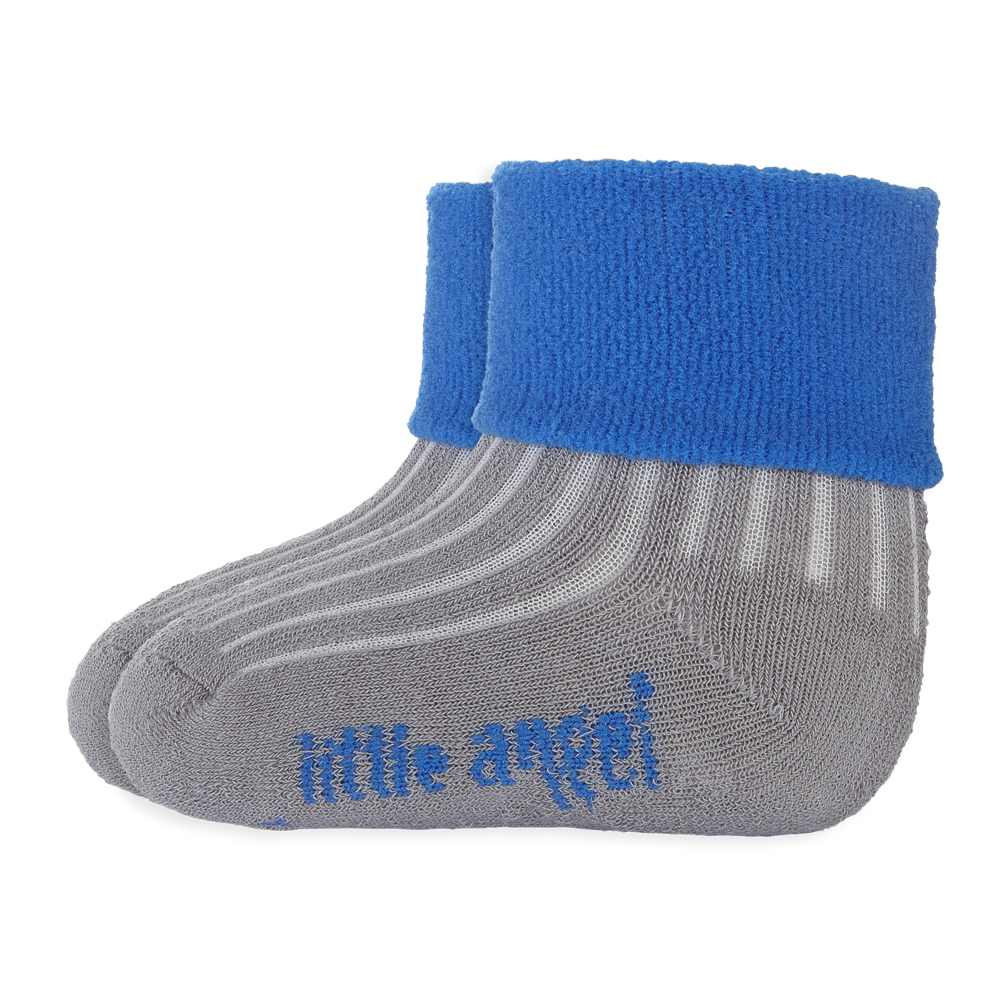 Ponožky froté Outlast® - tm.šedá/modrá 20-24 | 14-16 cm