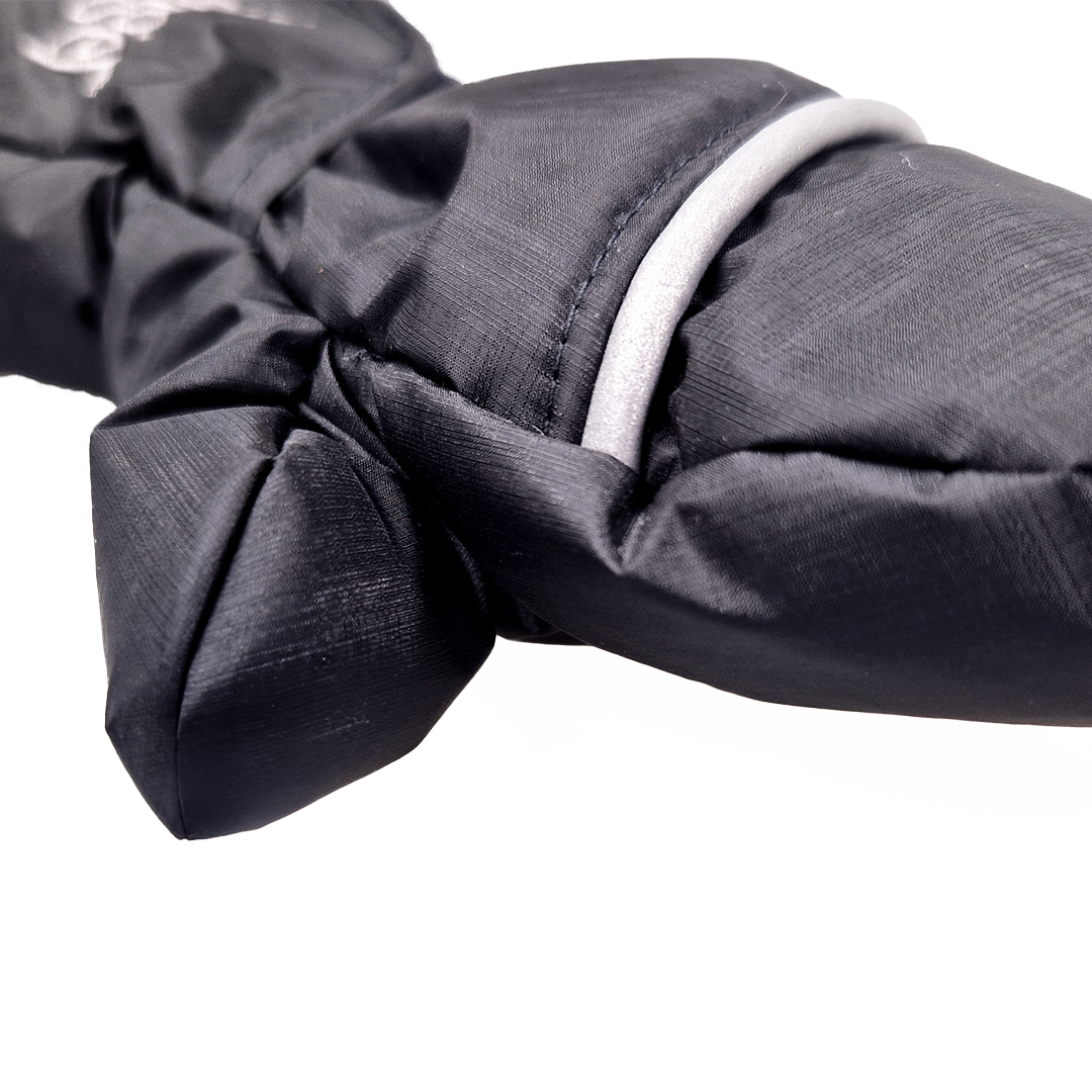 Rukavice s palcem Outlast® - černá-výšivka šedá 2