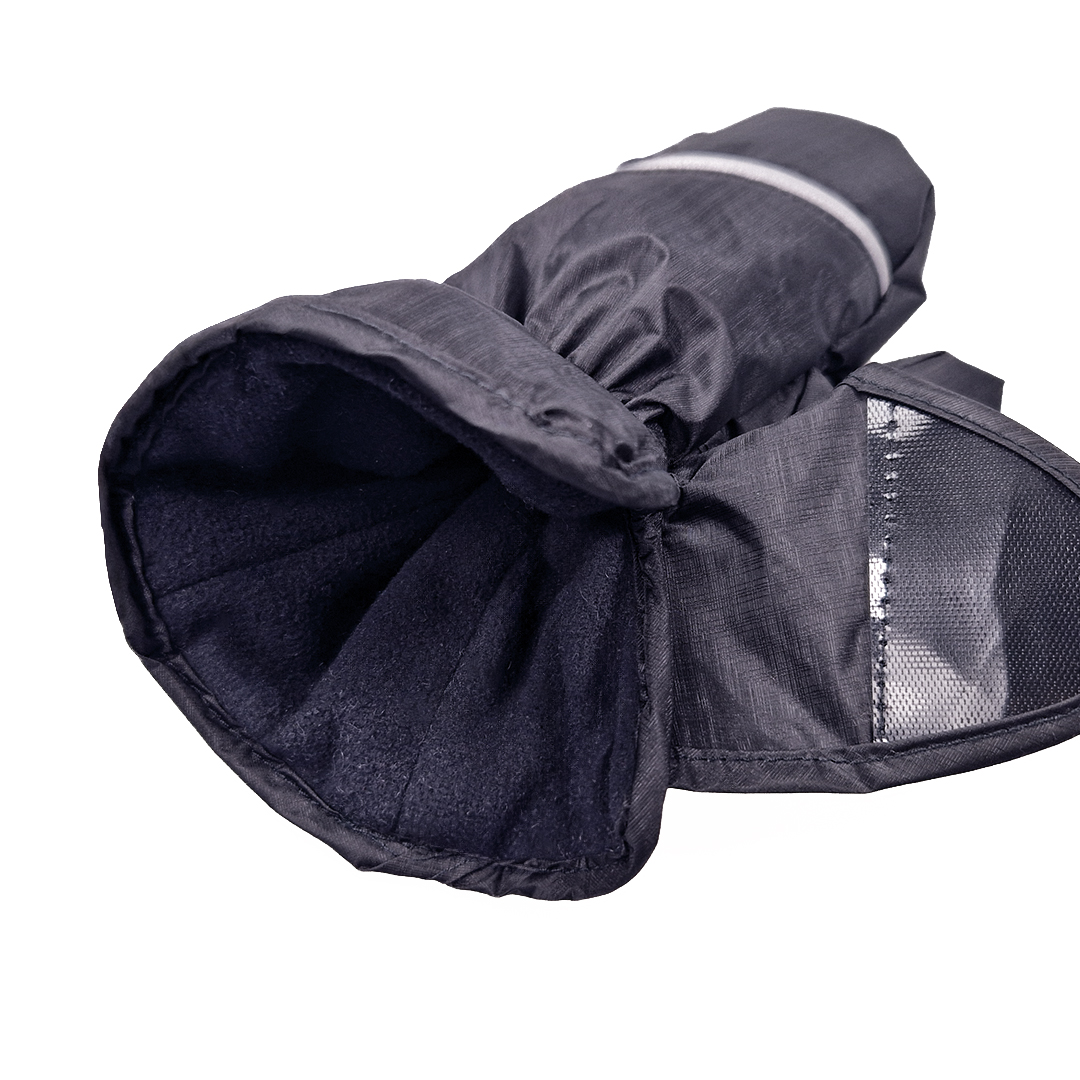 Rukavice s palcem Outlast® - černá-výšivka modrá 4