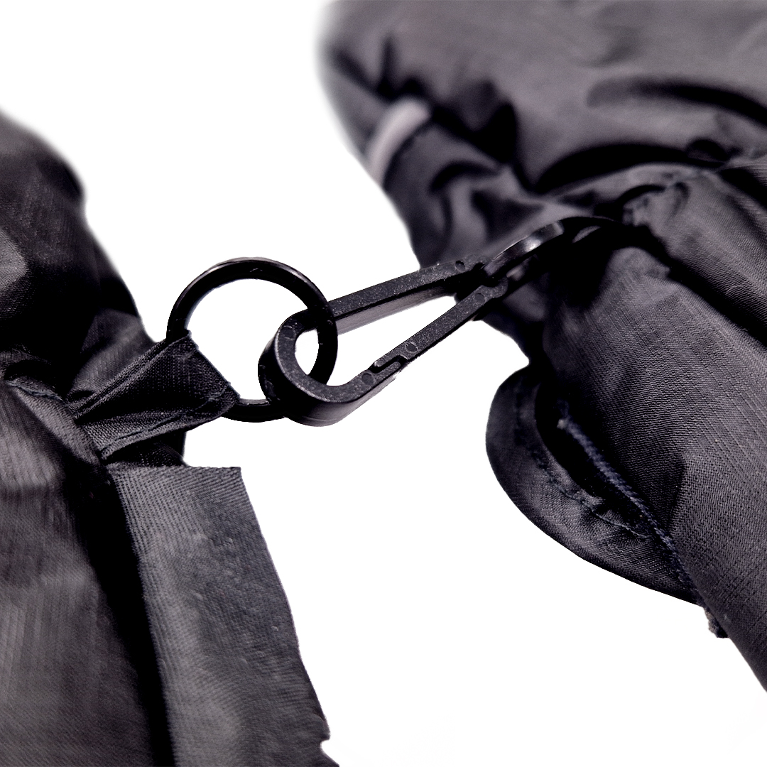 Rukavice s palcem Outlast® - černá-výšivka modrá 4