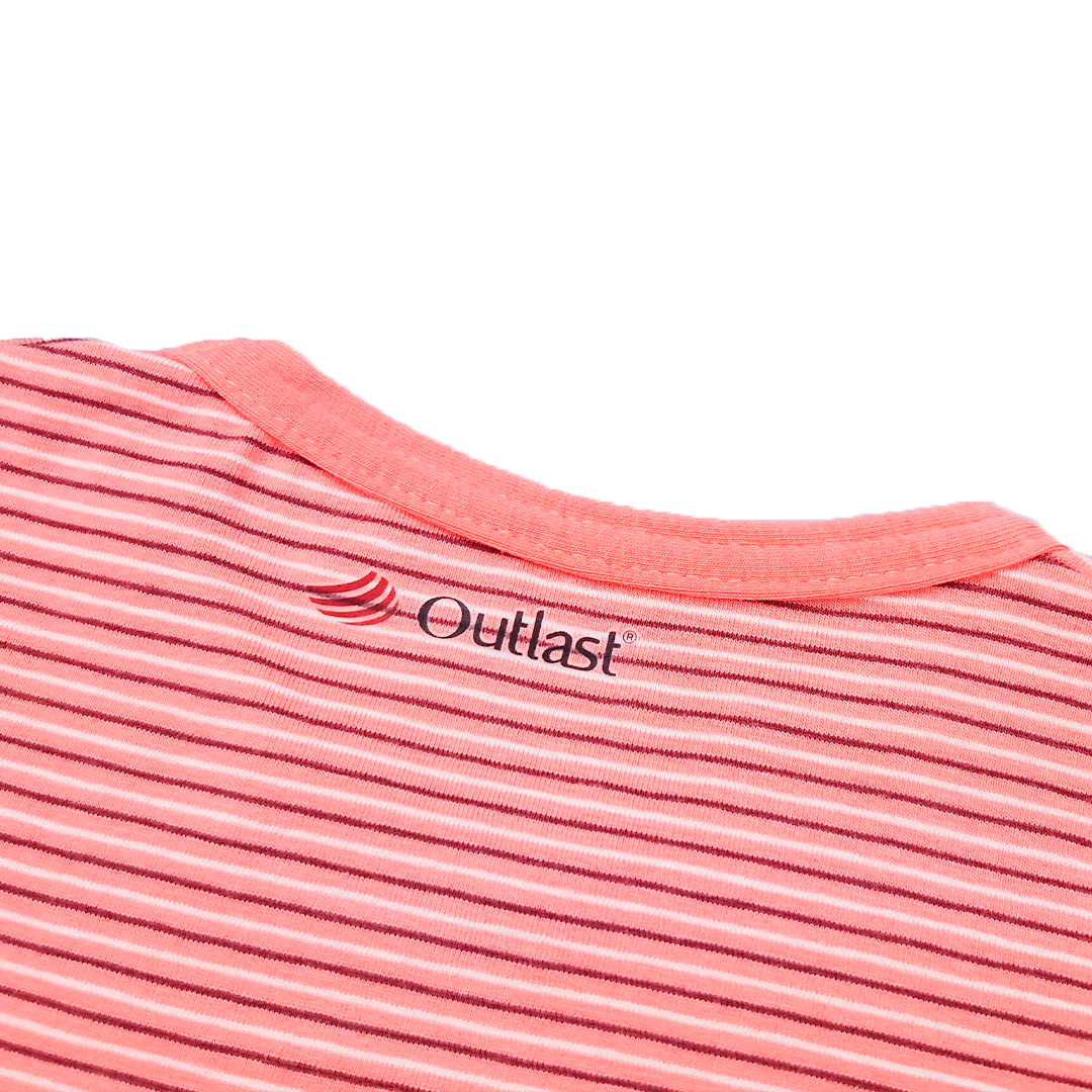 Pyžamo KR Outlast® - pruh tm.coral/tm.coral 92