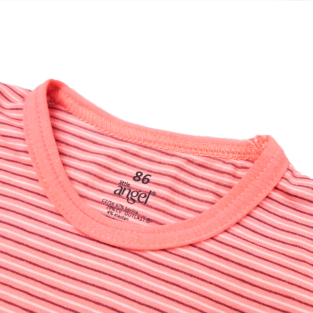 Pyžamo KR Outlast® - pruh tm.coral/tm.coral 92