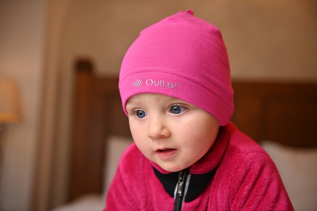 Čepice smyk natahovací Outlast ® - růžová 2 | 39-41 cm