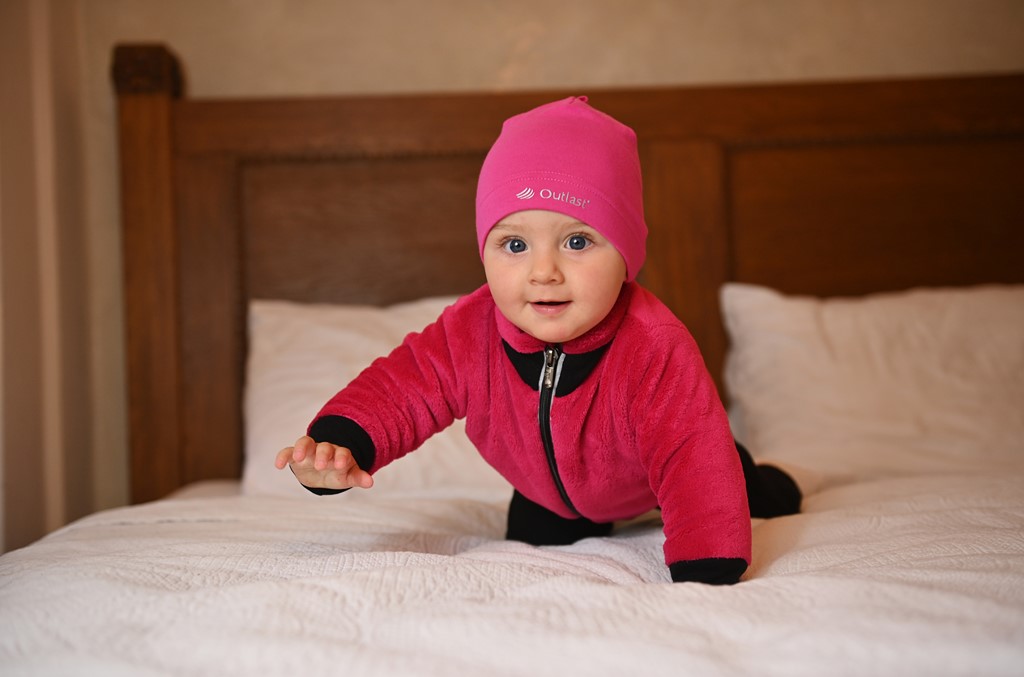 Čepice smyk natahovací Outlast ® - růžová 2 | 39-41 cm