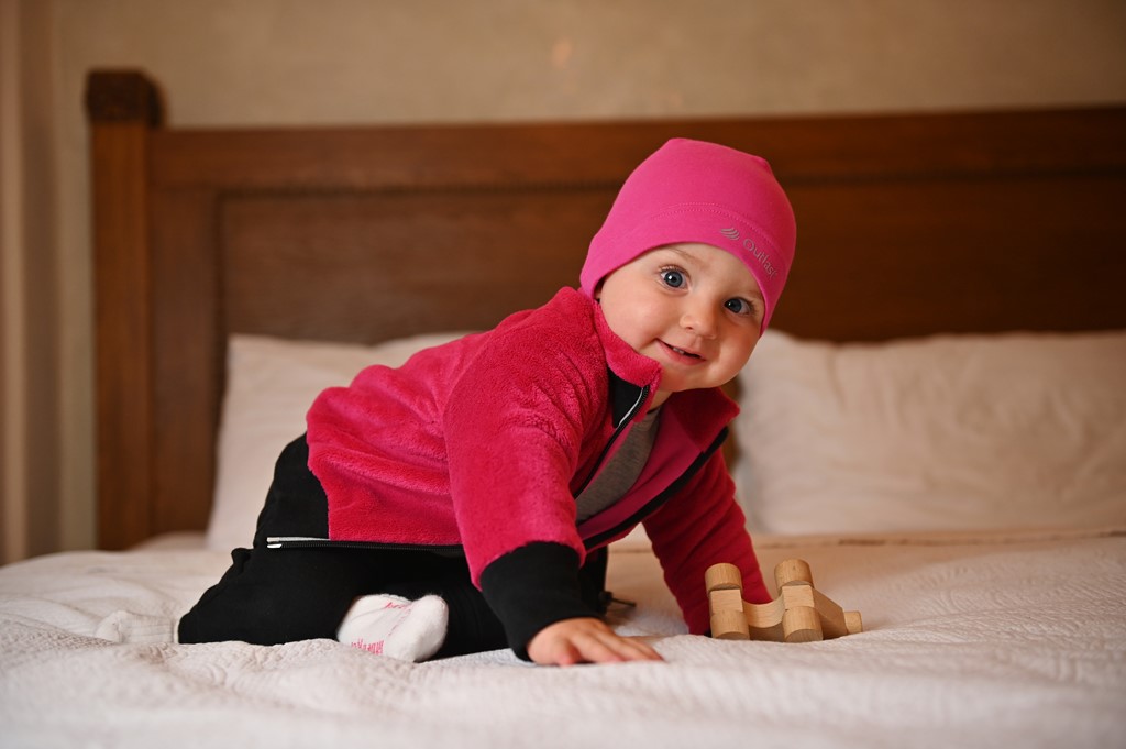 Čepice smyk natahovací Outlast ® - růžová 2 | 39-41 cm