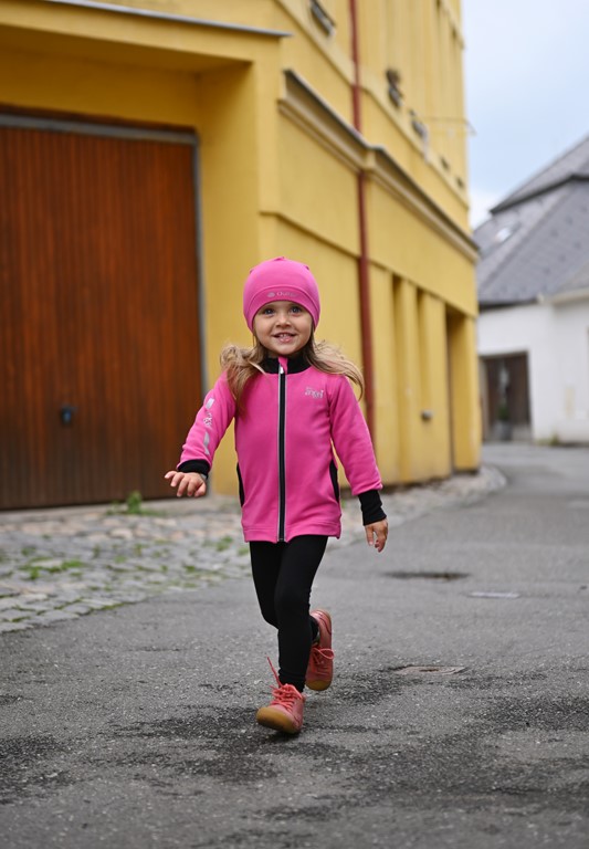 Čepice smyk natahovací Outlast ® - růžová 2 | 39-41 cm