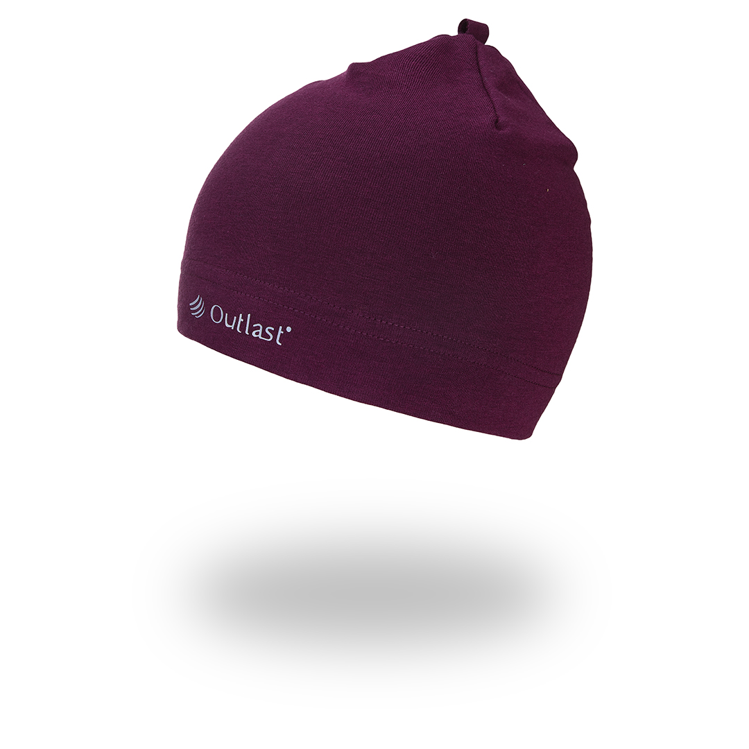 Čepice smyk natahovací Outlast ® - švestková 1 | 36-38 cm