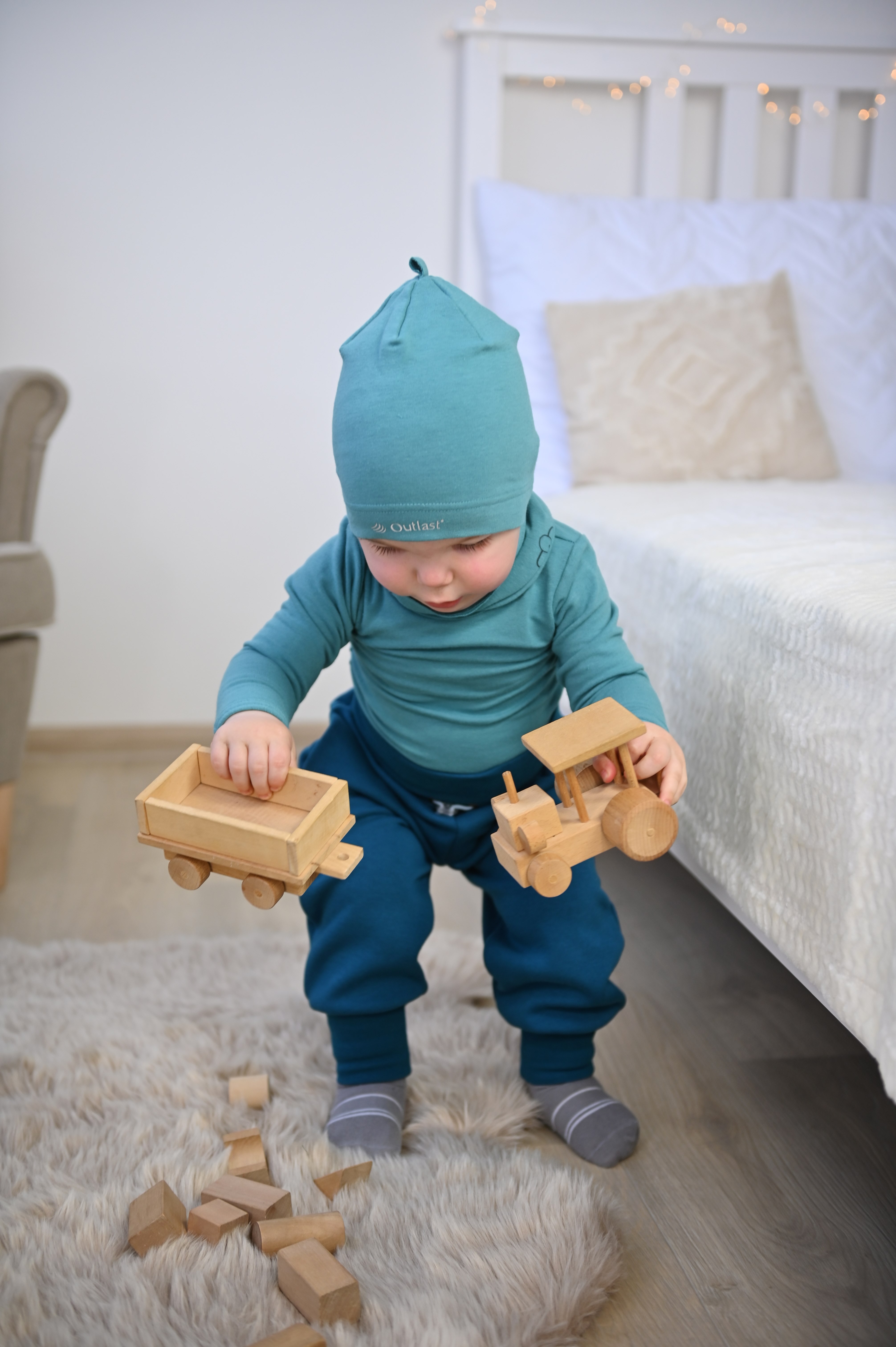 Čepice smyk natahovací Outlast ® - tm.tyrkys 1 | 36-38 cm