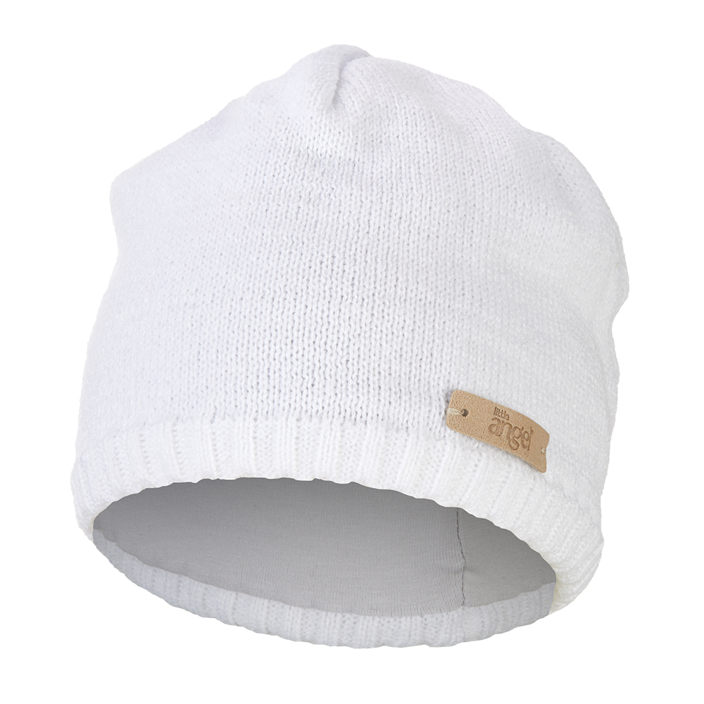 Čepice pletená hladká Outlast ® - bílá 1 | 36-38 cm