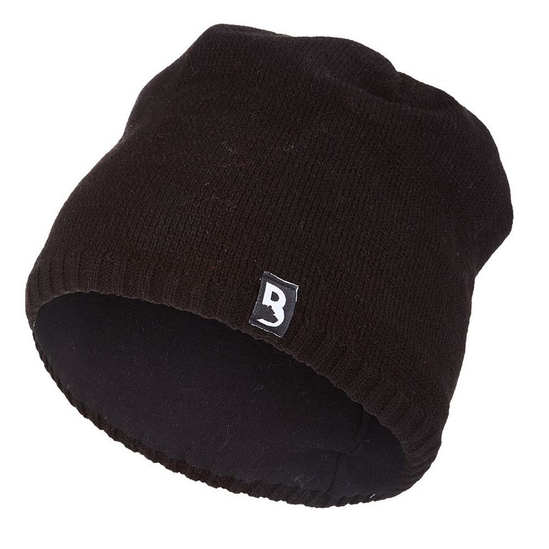 Čepice pletená hladká Outlast ® - černá 4 | 45-48 cm