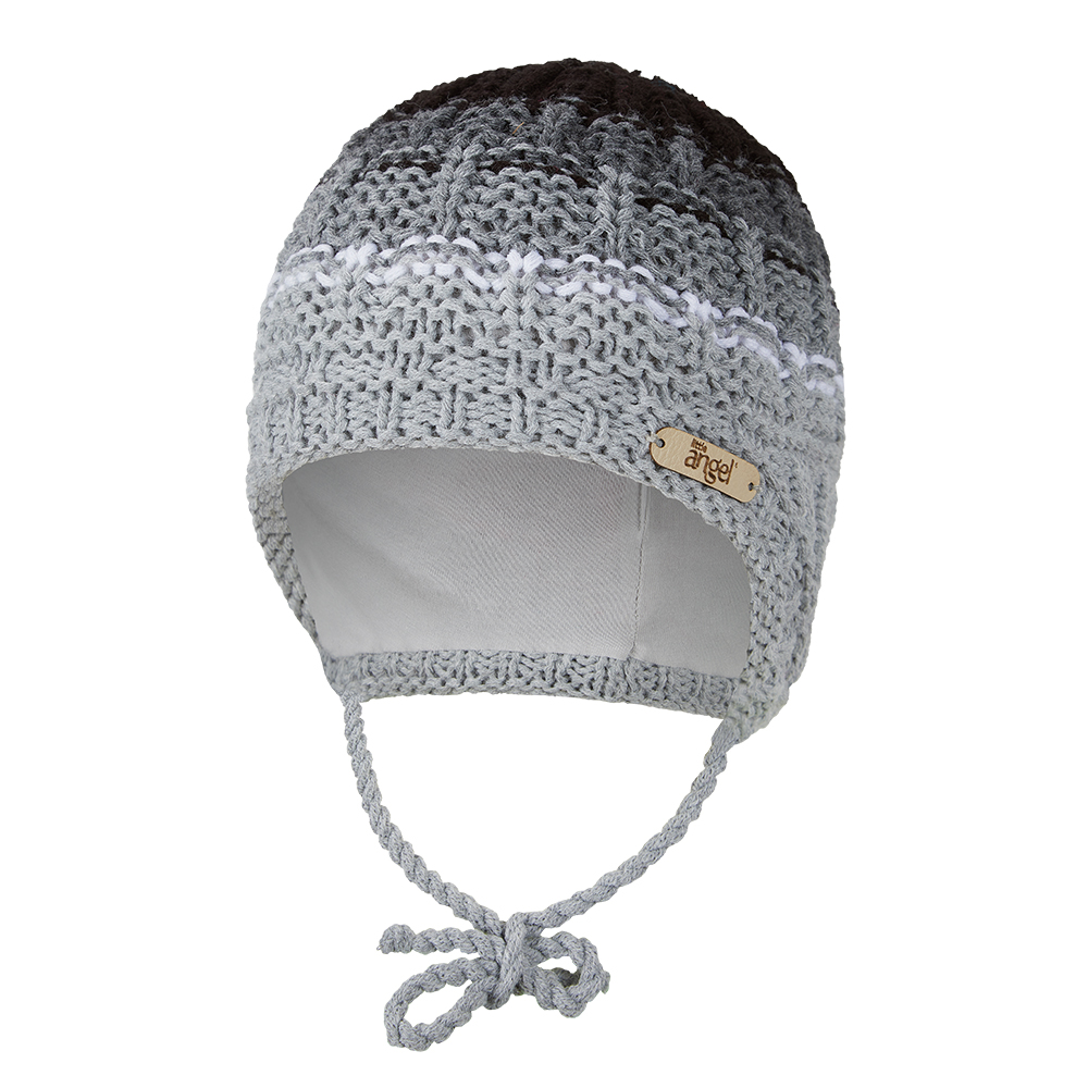 Čepice pletená zavazovací duha Outlast ® - šedá 2 | 39-41 cm